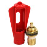 Brass Value/Stainless Steel Pin C/W Red Plastic Bulb Holder