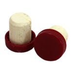 Plastic Top Flanged Cork's Red  (100's)