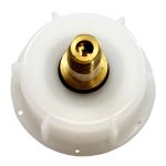 Young's 8 grm CO2 Inlet / outlet Valve with Piercing Pin (Brass)