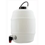 2 Gal White Barrel with Vent Cap