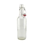 Clear Swing Top Beer Bottles (12)- Complete