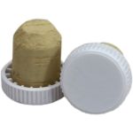 Plastic Top Flanged Cork's White   (30's)